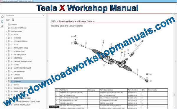 Tesla Model X Workshop manual